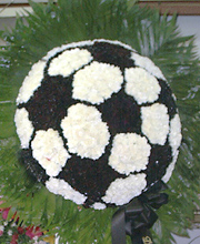 Soccer Ball in Flowers