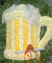 Beer Mug of Flowers